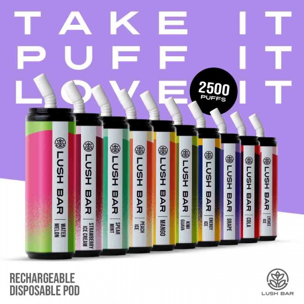 gambar varian rasa disposable pod lush bar